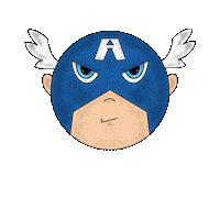 Captain America Marvel Sticker