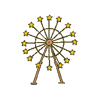 Theme Park Stars Sticker
