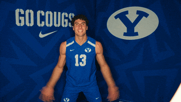 Sport Volleyball GIF by BYU Cougars