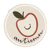 Fall Apple Sticker