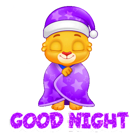 Relaxing Good Night Sticker by Lucas and Friends by RV AppStudios
