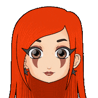 Red Hair Love Sticker