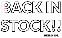 Back In Stock Sticker by Diordie