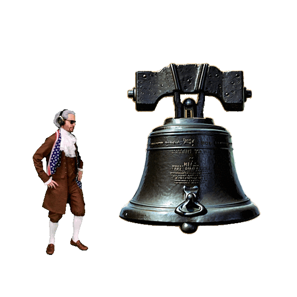 Exposing Liberty Bell Sticker