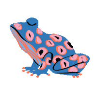 Frog Sticker by alimacdoodle