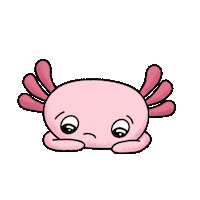 alvin the axolotl Sticker