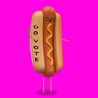 Voting Hot Dog GIF by #GoVote