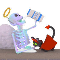 Cat Sticker Sticker by jjjjjohn