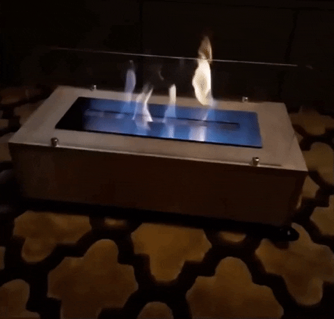 tudochurras giphygifmaker fireplace GIF