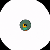 Brontomus loop bird eye magical GIF