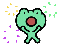 banguri animals animal frog amphibian Sticker