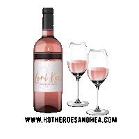 hotheroesandhea loni ree wine loni ree wine glasses Sticker