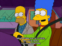 driving homer simpson GIF