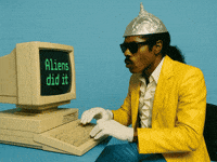Conspiracy Theory Computer GIF by Jukebox Saints