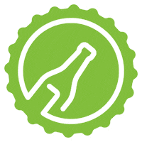 Logo Kronkorken Sticker by flaschenpost.de