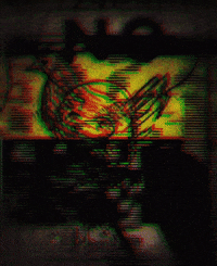 michaelpaulukonis no yellow chicken grunge GIF