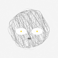 confused eyes GIF by Romain Loubersanes