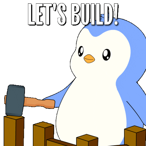 You Got This Work In Progress Sticker by Pudgy Penguins