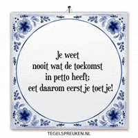 Wijsheid Geluk GIF by Tegelspreuken.nl
