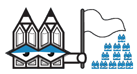 White Flag I Give Up Sticker by Stamatia Alexaki