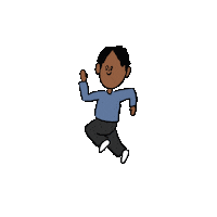 dongddal 달리기 산책 신동딸 Sticker