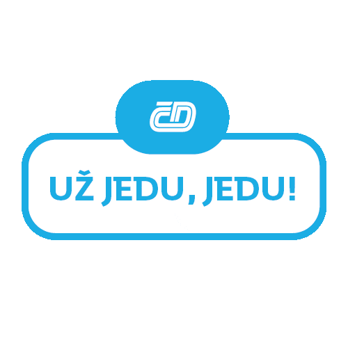 Train Vlak Sticker by České dráhy