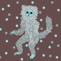 liviyde art cat crazy colorful GIF