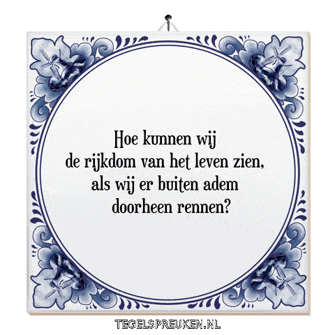 Moment Spreuk Sticker by Tegelspreuken.nl