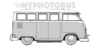 nyphotobus van volkswagen samba vw Sticker