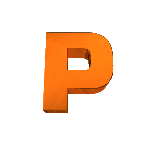 Alphabet P Sticker by ratedglobal