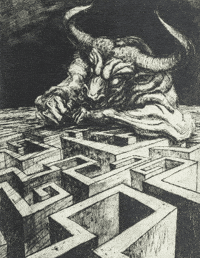 Maze Minotaur GIF by GIF IT UP