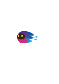 DFINITY logo pink blue crypto Sticker