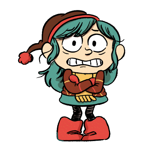 Hilda Shivering Sticker by Flying Eye Books