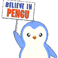 Believe Sticker by Pudgy Penguins