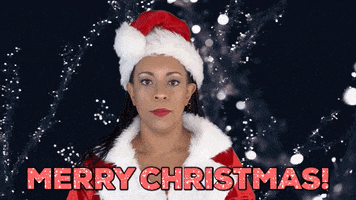 ComedianHollyLogan christmas merry christmas santa holidays GIF