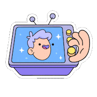 Tv Channel Cat Sticker by doodles