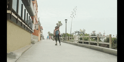 TheKimberlyCole girl boy skating rollerskating GIF