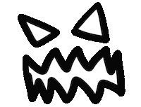 Angry Halloween Sticker by haenaillust