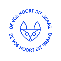 Vos Sticker by De Barbaren