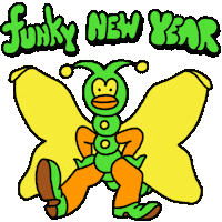 new years eve animation Sticker by Kyle Platts