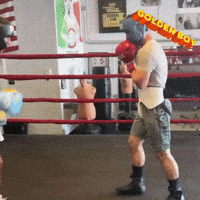 Golden Boy Boxing GIF by Marcel Katz Dalí / The Art Plug