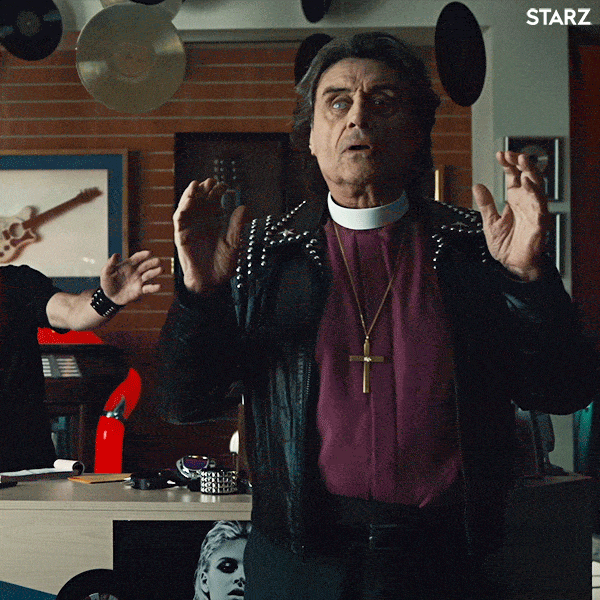 americangods reaction season 2 surprise shock GIF