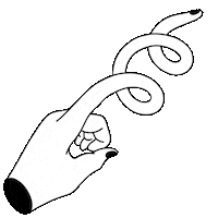 New Post Hand Sticker by Ilze Ance