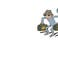 Jumping Spring Break Sticker by La Guarimba Film Festival