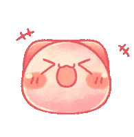 TONESHIEEE pink neko mochi emotes Sticker