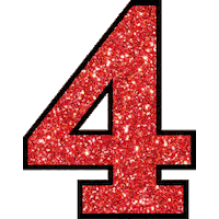 Sparkle Number Sticker by Casino de Divonne