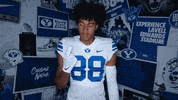 Byu Football Count GIF by BYU Cougars