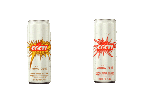 Cheers Strawberry Sticker by CACTI