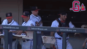 high five newcomb GIF by Gwinnett Braves