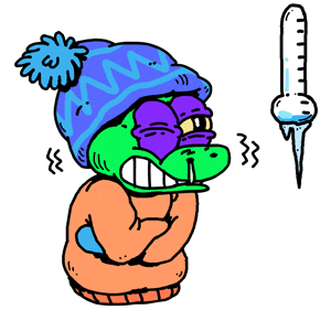 Freezing Cold Weather Sticker by Originals
